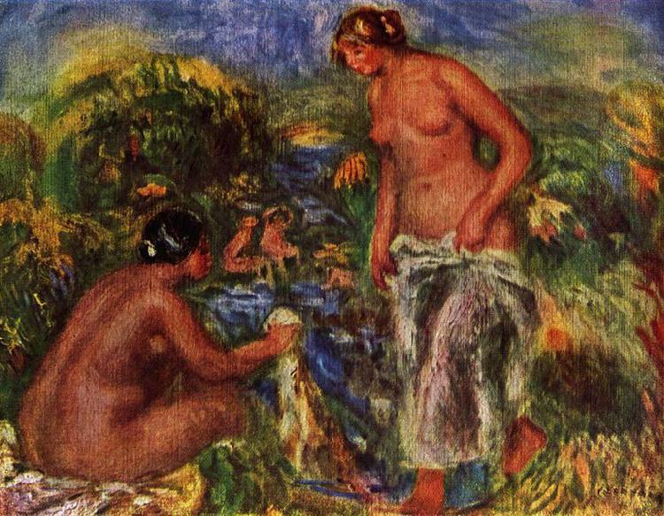 Pierre-Auguste Renoir Badende Frauen